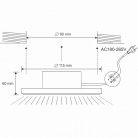 Beépíthető LED Fényforrás 10W 720lm 4000K Ezüst IP44 - LDL154/S