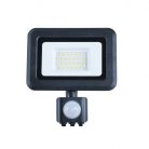 LED Reflektor 20W 1600lm Természetes fehér 4000K Fekete PIR IP44 - LF0022S