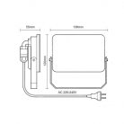 LED Reflektor 20W 1900lm Természetes fehér 4000K Fehér IP65 - LF7122