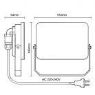 LED Reflektor 30W 2850lm Természetes fehér 4000K Fehér IP65 - LF7123