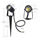 LED Kerti lámpa 3W 160lm 2800K Fekete IP67 - LGL411