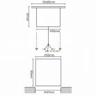 LED Padlóvilágítás 4W 210lm 2800K Ezüst IP67 - LGL514S