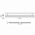 LED Lineáris lámpatest 9W 950lm Természetes fehér 4000K 600mm - LNL822