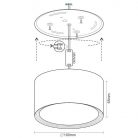 LED Lámpatest falra szerelhető 12W 1020lm 4000K Fekete IP20 - LPL522B