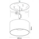 LED Lámpatest falra szerelhető 12W 900lm 4000K Fekete IP20 - LPL522CB