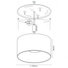 LED Lámpatest falra szerelhető 16W 1350lm 4000K Fekete IP20 - LPL523CB