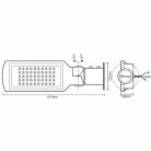 LED Utcai lámpa 50W 5000lm Természetes fehér 4000K IP65 - LSL322HS