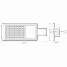 LED Utcai lámpa 60W 8100lm Meleg fehér 2700K IP65 - LSL512