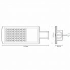 LED Utcai lámpa 80W 10500lm Meleg fehér 2700K IP65 - LSL513