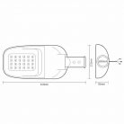 LED Utcai lámpa 40W 5800lm Természetes fehér 5000K IP65 - LSL621/RP