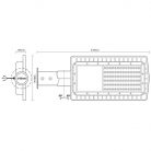 LED Utcai lámpa 30W 4500lm Meleg fehér 2700K IP65 - LSL711