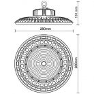 LED Csarnokvilágítás 100W 15000lm Természetes fehér 5000K IP65 - LU221/1