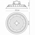 LED Csarnokvilágítás 100W 17000lm Természetes fehér 5000K IP65 - LU321/1