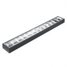 LED Féncső armatúra 2 x T8 / 1200 mm Fekete IP20 - TL301B