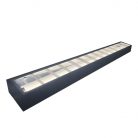 LED Féncső armatúra 2 x T8 / 1200 mm Fekete IP20 - TL301B