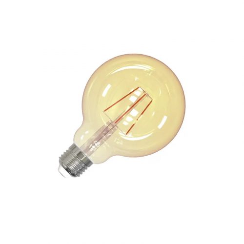 LED Filament Izzó 4W 300lm Meleg fehér 2000K Sárga E27 - ZAF101