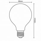 LED Filament Izzó 4,5W 400lm Meleg fehér 1800K Sárga E27 - ZFS102