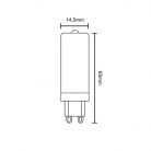 LED Izzó 4W 450lm Meleg fehér 2800K Áttetsző G9 - ZLS614COB