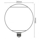 LED Filament Izzó 4W 100lm Meleg fehér 1800K Füst E27 - ZSF101