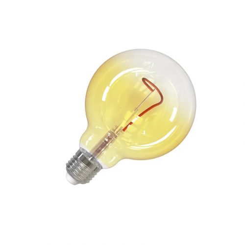 LED Filament Izzó 4W 100lm Meleg fehér 1800K Sárga E27 - ZSF109