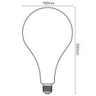 LED Filament Izzó 4W 250lm Meleg fehér 2000K Sárga E27 - ZSF113