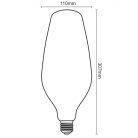 LED Filament Izzó 4W 250lm Meleg fehér 2000K Sárga E27 - ZSF121